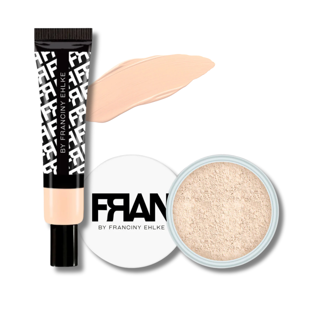 KIT PELE: BASE MATE C-01 + PÓ FACIAL PLUSH 01