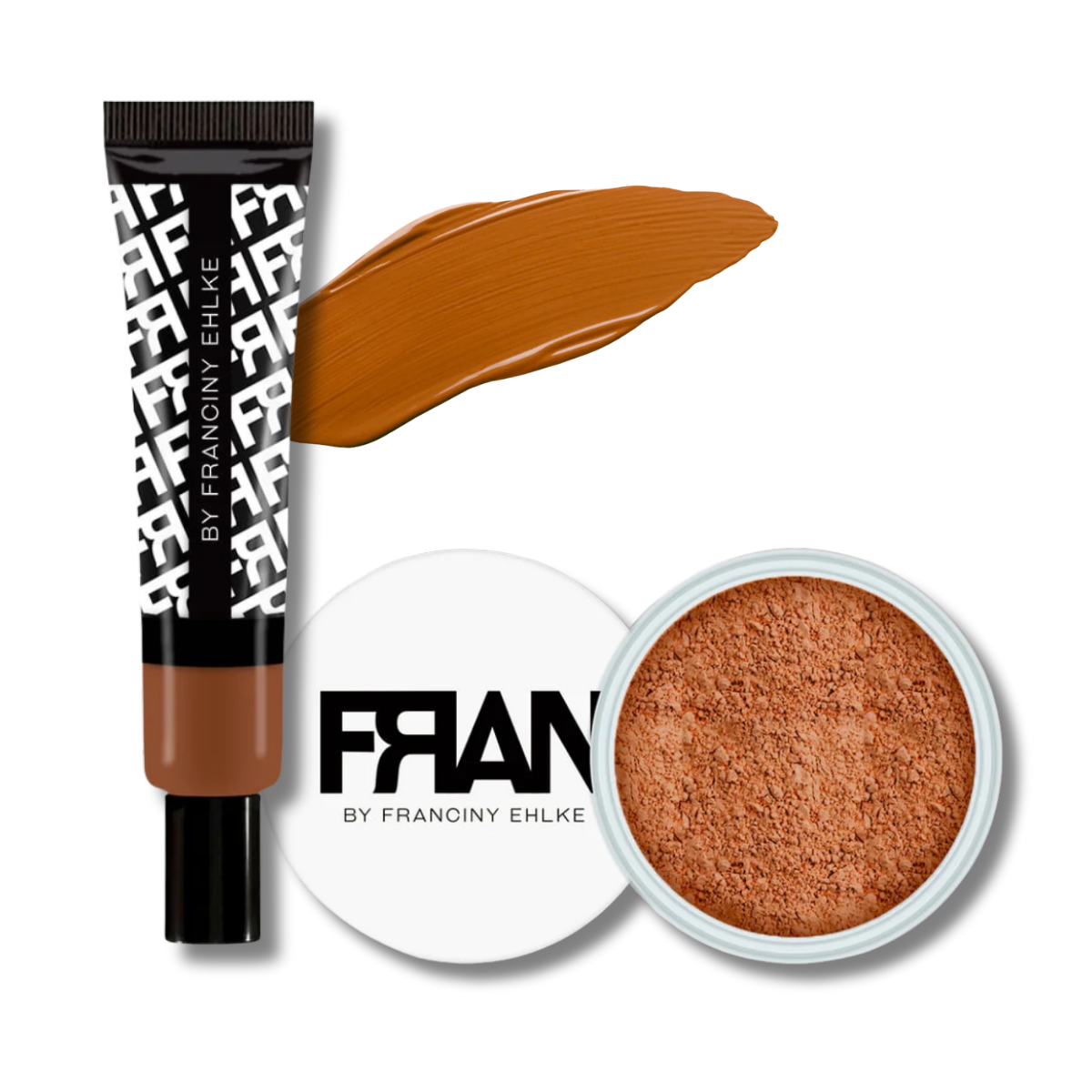 KIT PELE: BASE MATE E-02 + PÓ FACIAL PLUSH 03